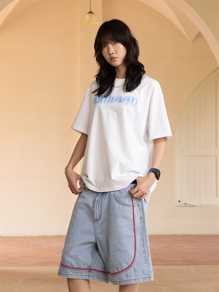 AVENUESON Ink Splashing Theme Classic Ogo Tee