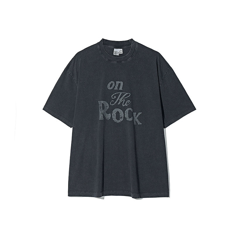 PARTIMENTO Washed and Used English Printing Tee