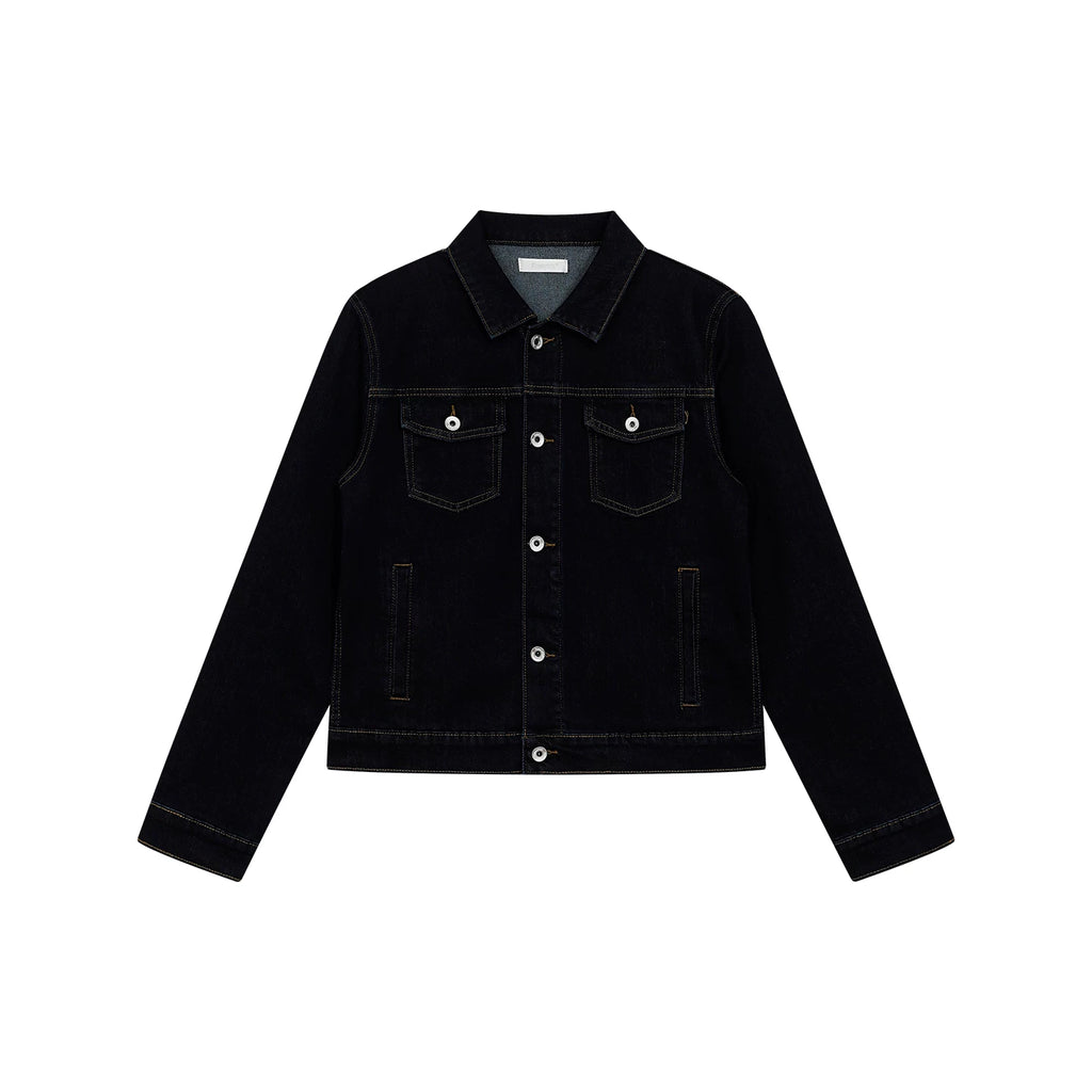 FUNKYFUN Denim Short Lapel Jacket