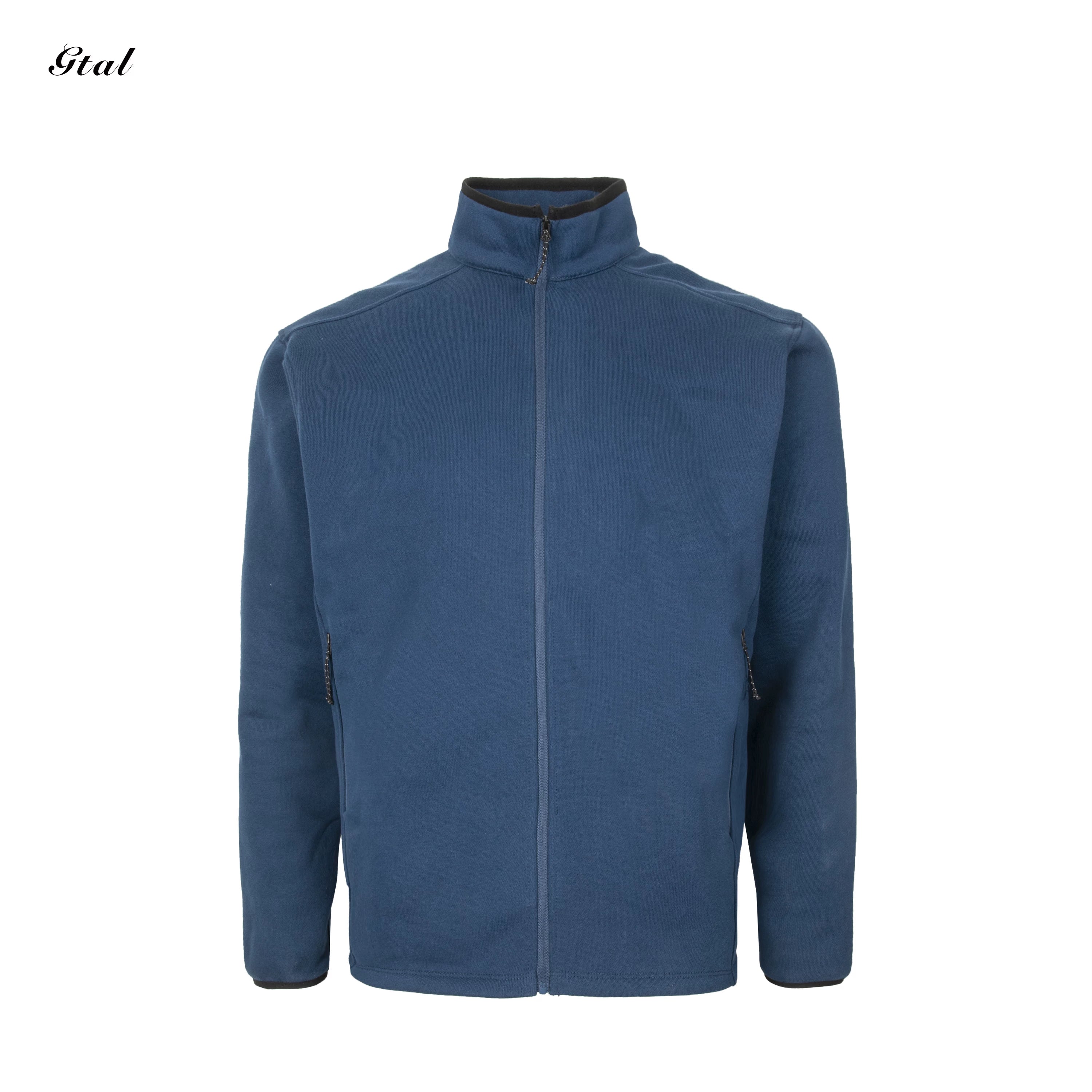 GTAL Heavyweight Textured Stand-up Collar Fleece Top Jacket