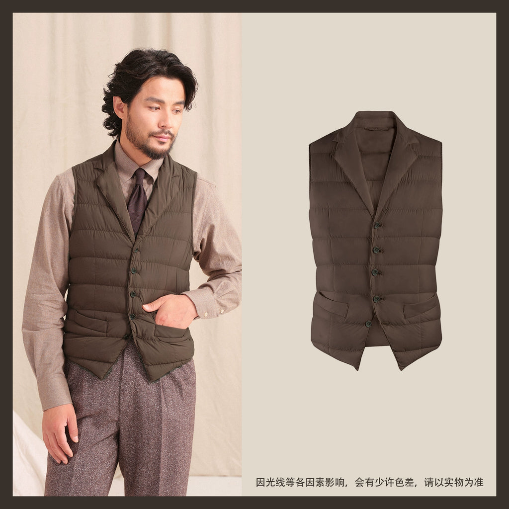 CULTUM Windproof Three-dimensional Tailoring Suit Collar Vest