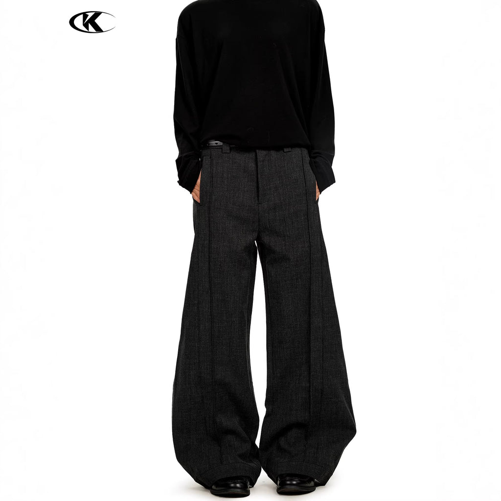 11KN retro wide-leg casual pants