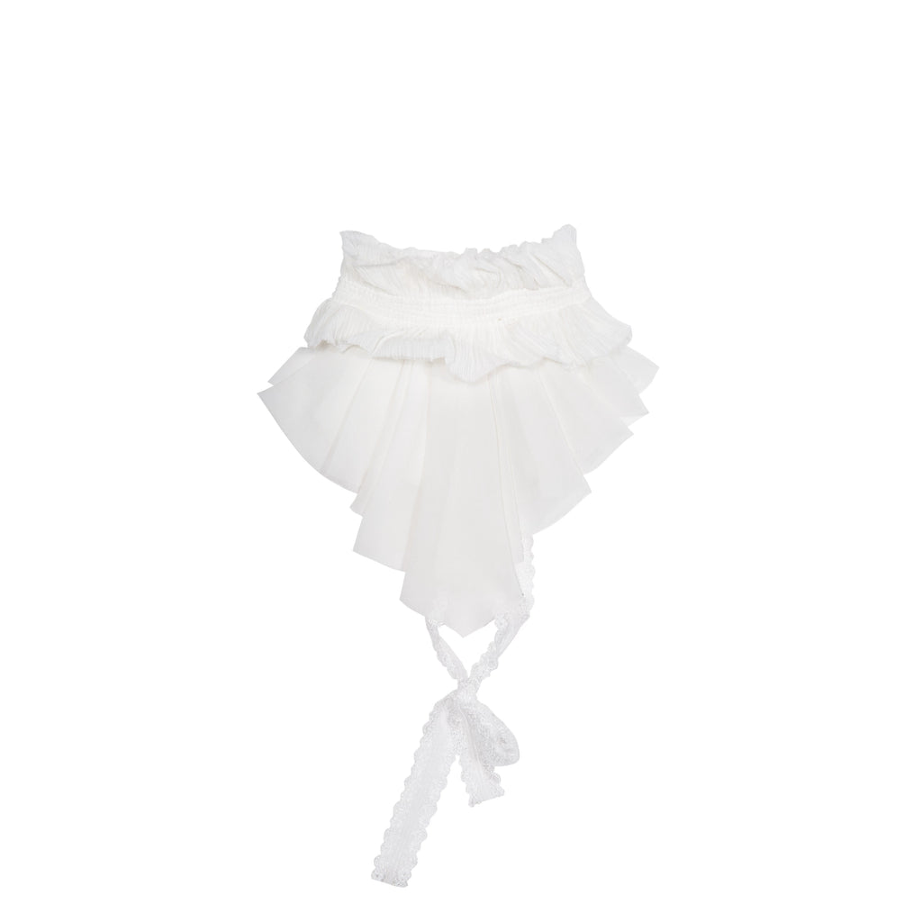 ARIADNAw Multi-pleated Backless Slim Lace Camisole