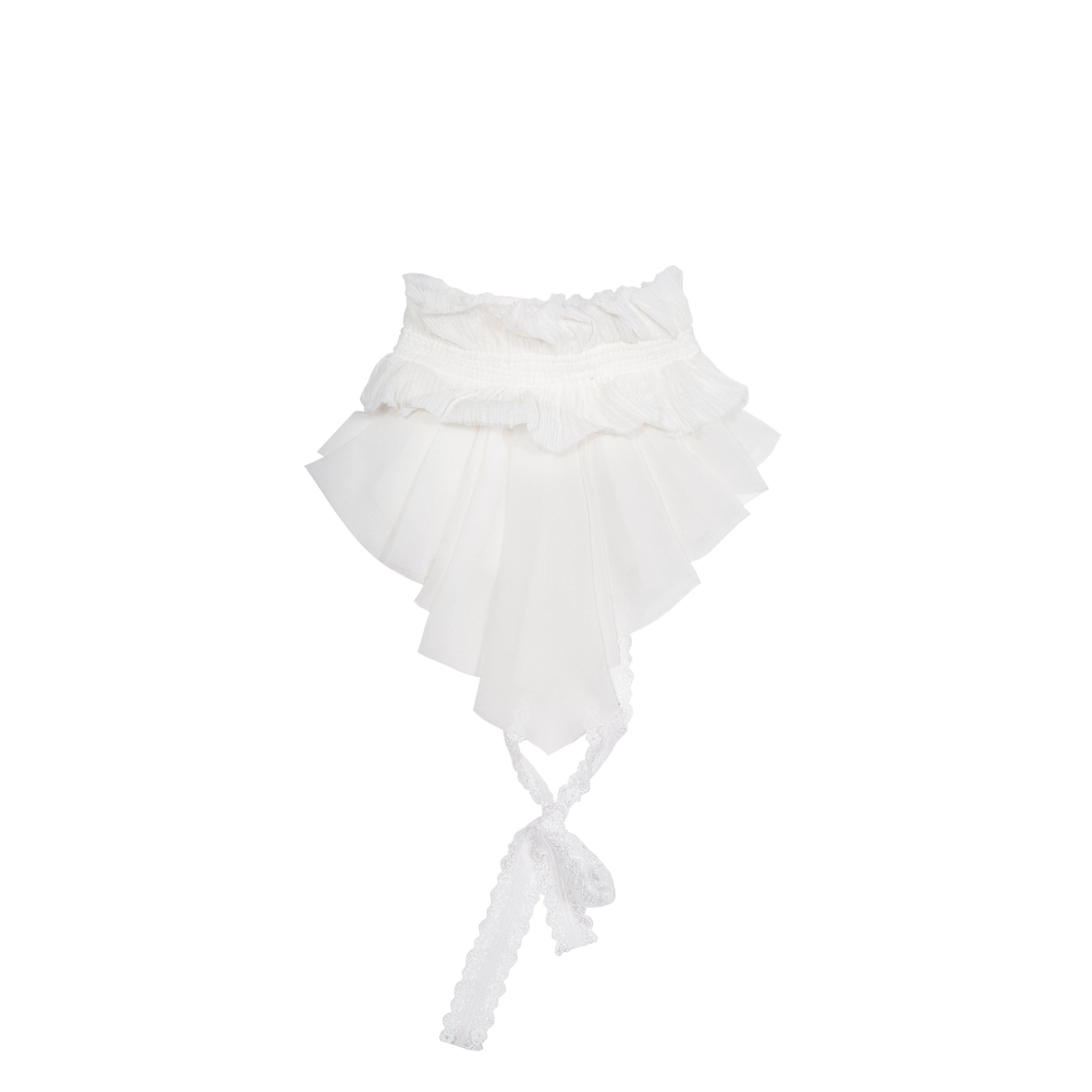 ARIADNAw Multi-pleated Backless Slim Lace Camisole