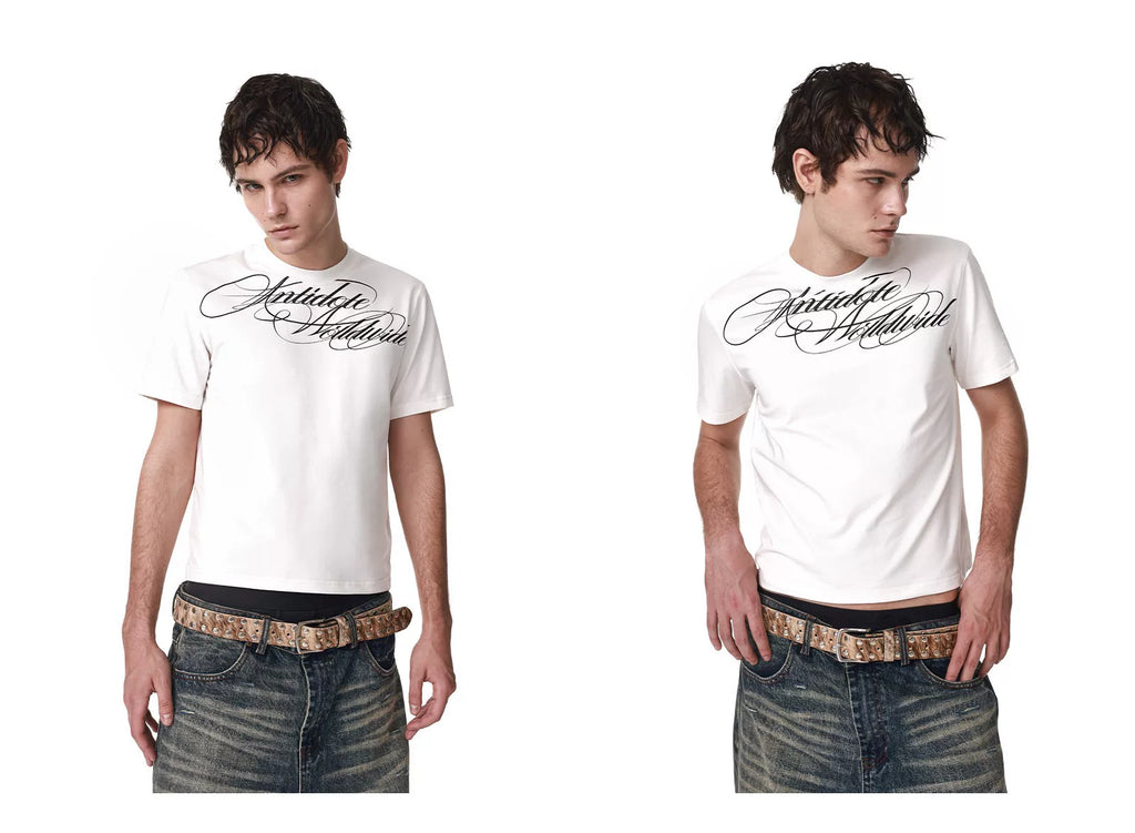 ANTIDOTE Print Front Shoulder Tee