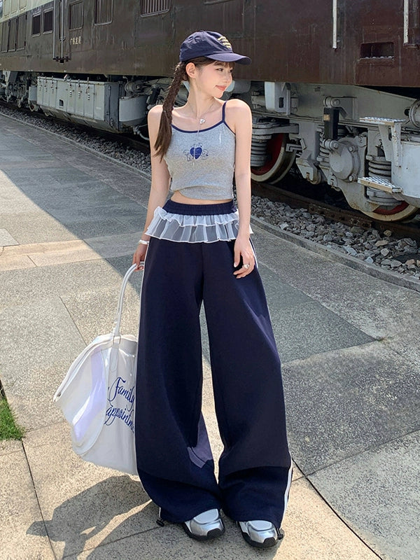 KPSR Vintage Loose Wide Leg Casual Pants