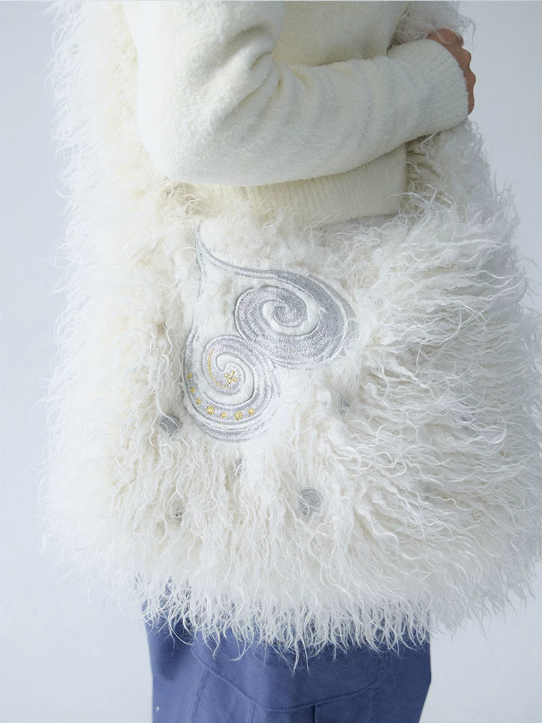 In Two Twos Fluffy Large Capacity Crossbody Shoulder Bag
