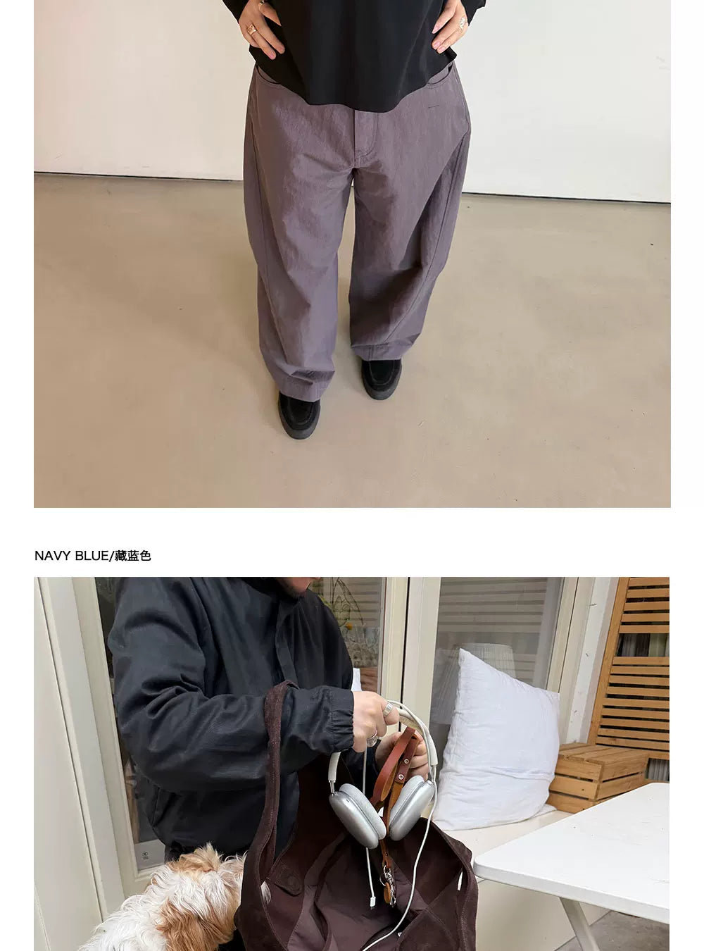 Anniehall Loose Casual Scimitar Pants
