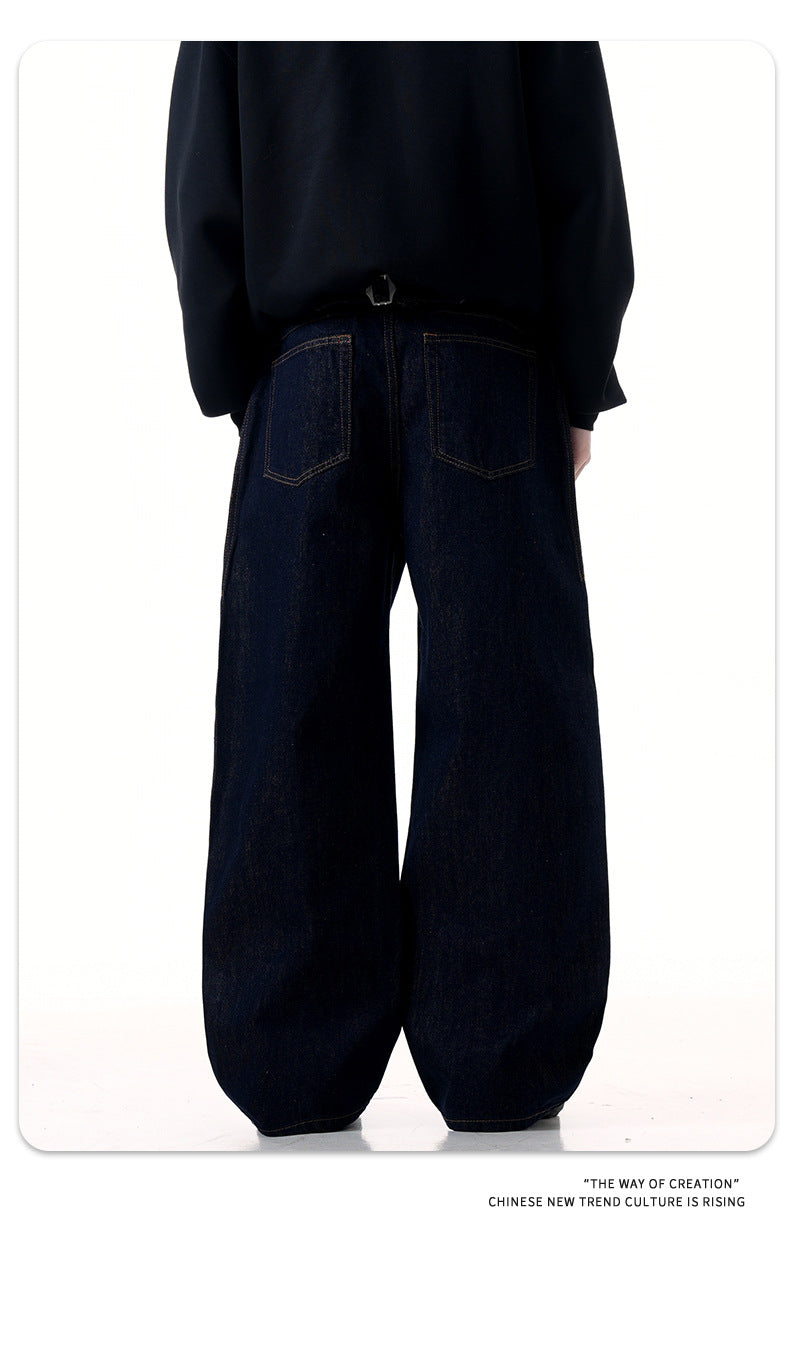 11KN Pleated Japanese Raw Denim Jeans