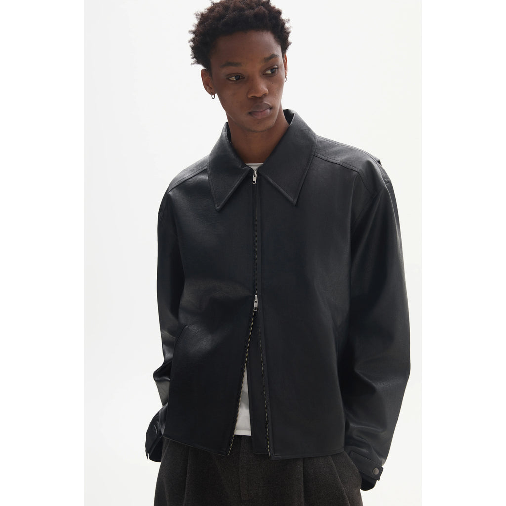 Anniehall Make Old Vintage Tooling Leather Jacket