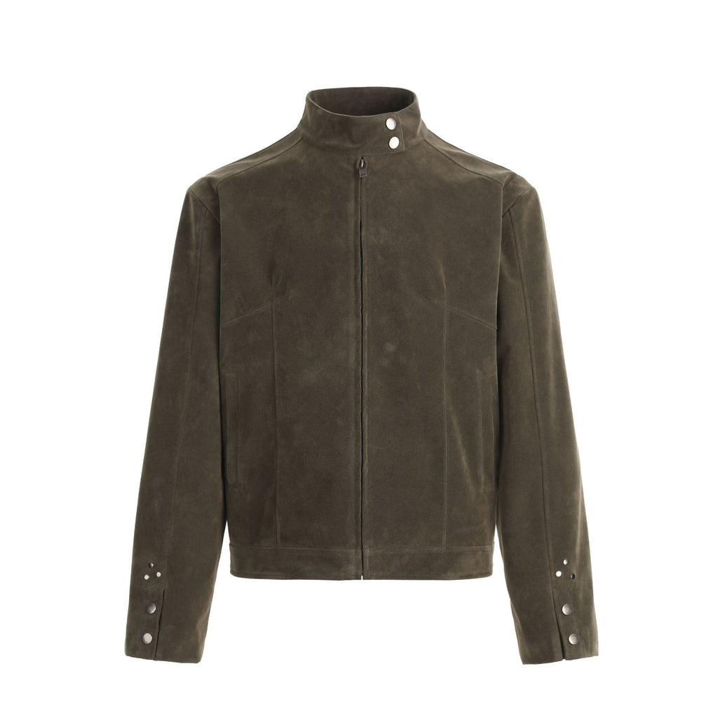 CHANYOOU Vintage Fleece Stand-up Jacket