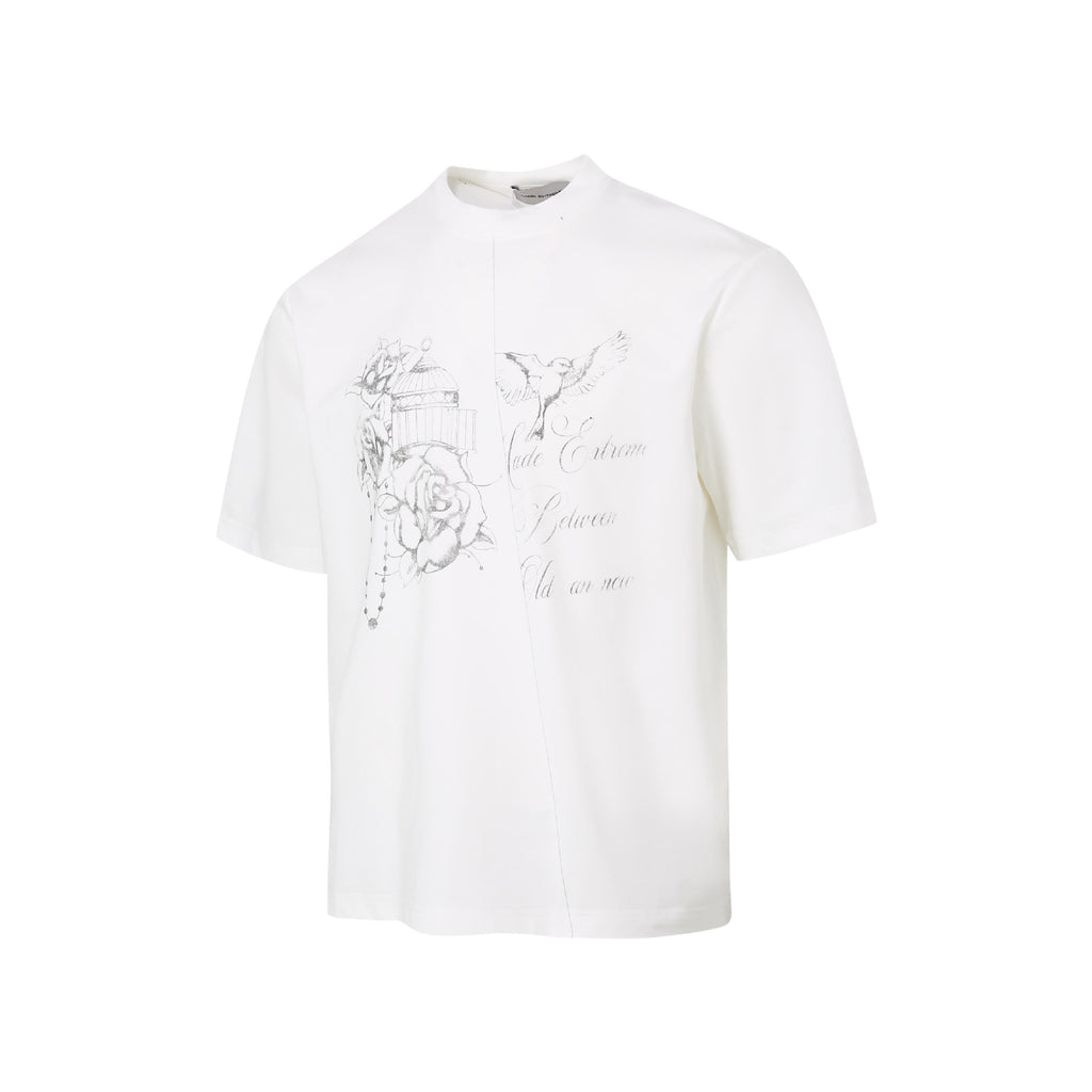 MADEEXTREME Hand-painted Printed Casual Tee
