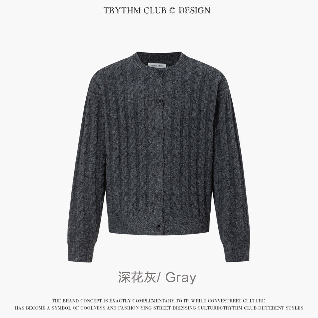 TRYTHMCLUB Vintage Knitted Wool Sweater