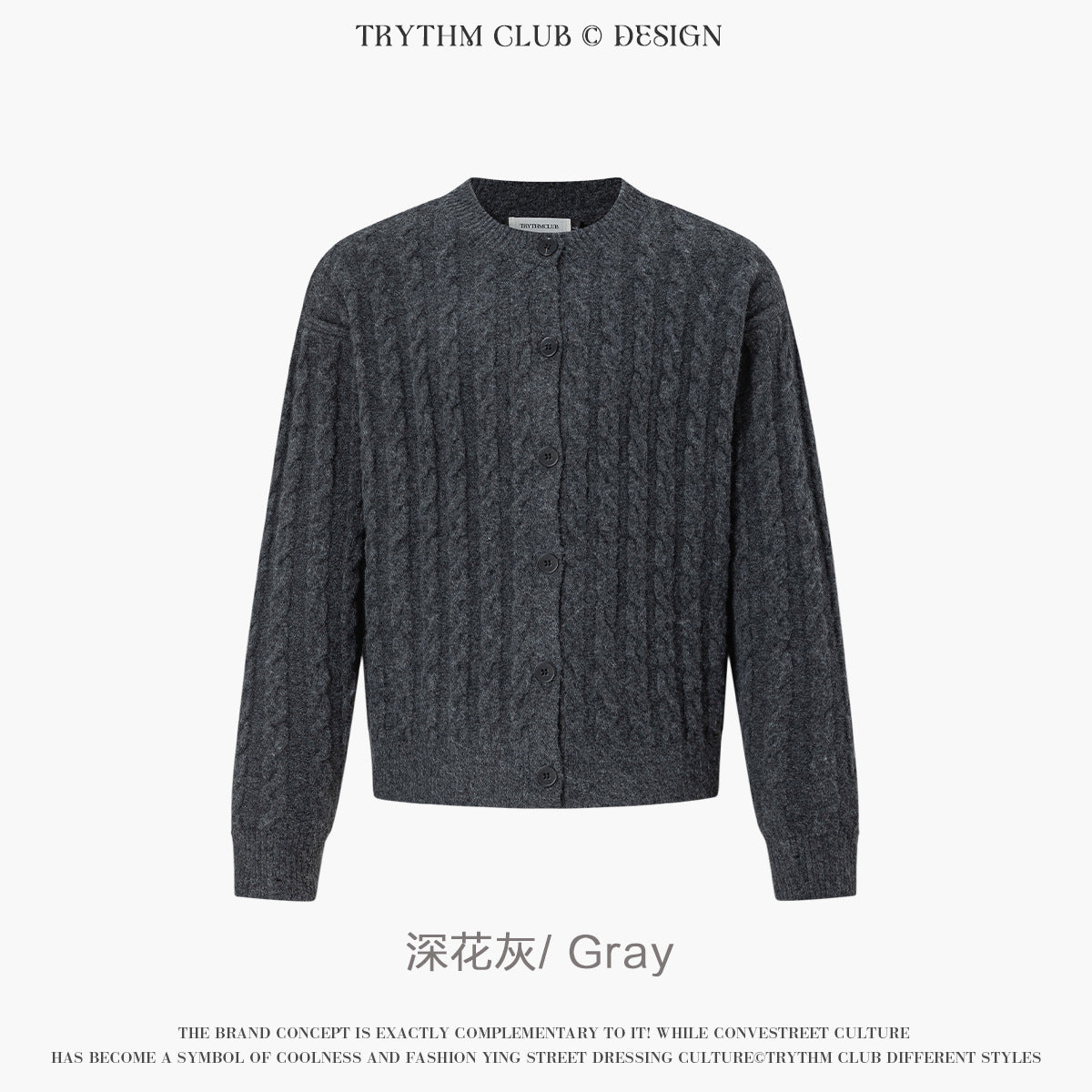 TRYTHMCLUB Vintage Knitted Wool Sweater