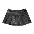 Nariele High Waist Pleated Miniskirt A Word Skirt