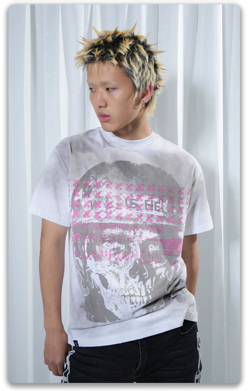 Vinkid Trendy Niche Hip Hop Versatile Tee