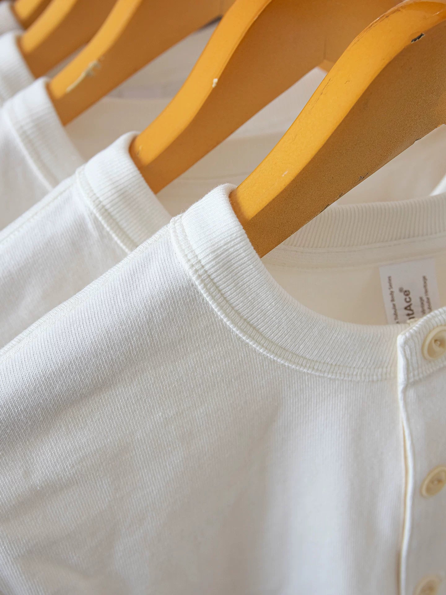Printace Vintage Henry Collar Loose Casual Long Sleeve