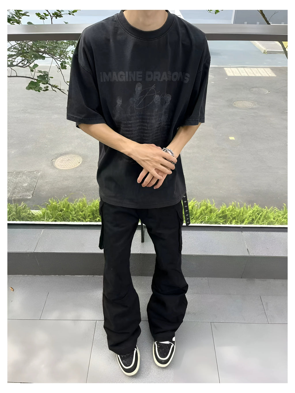 SINONOME Retro Short Version Loose Tee