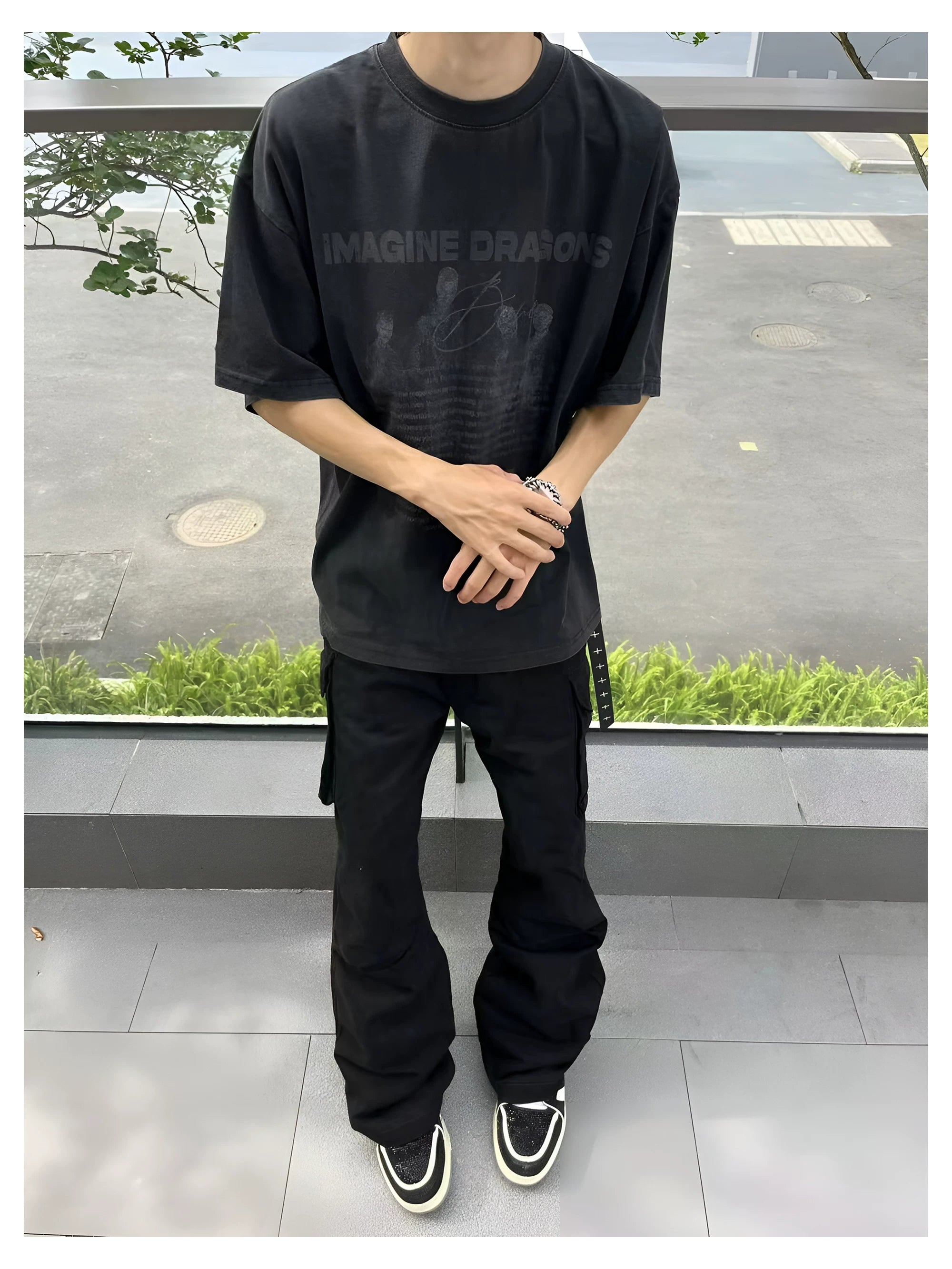 SINONOME Retro Short Version Loose Tee