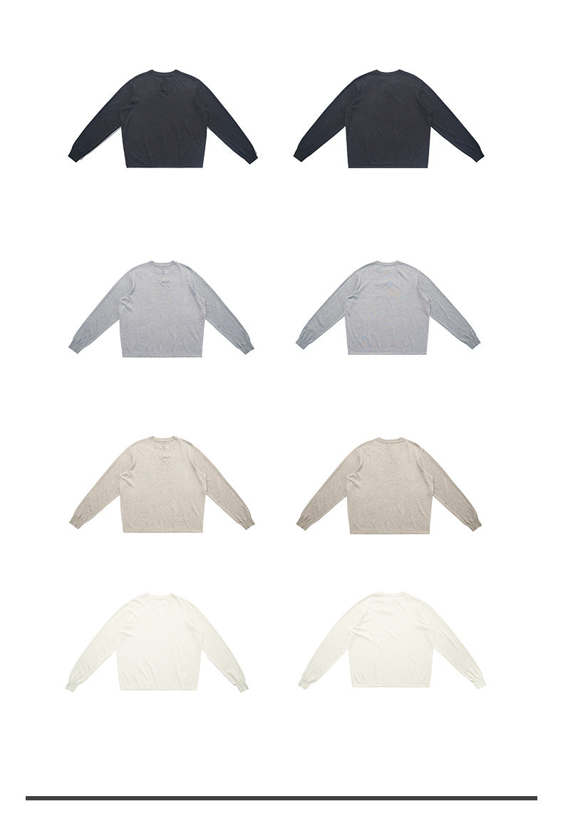 UNF V-Neck Knitted Bottom Long Sleeve