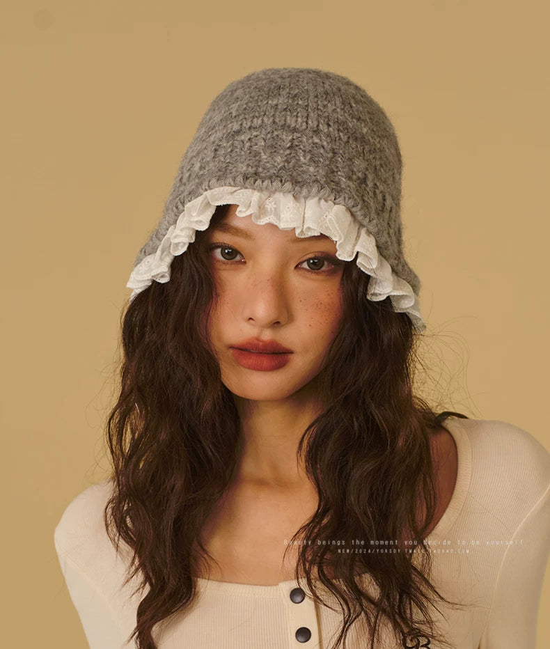 YORSOY Retro Lazy Wind Knitted Warm Wool Hat