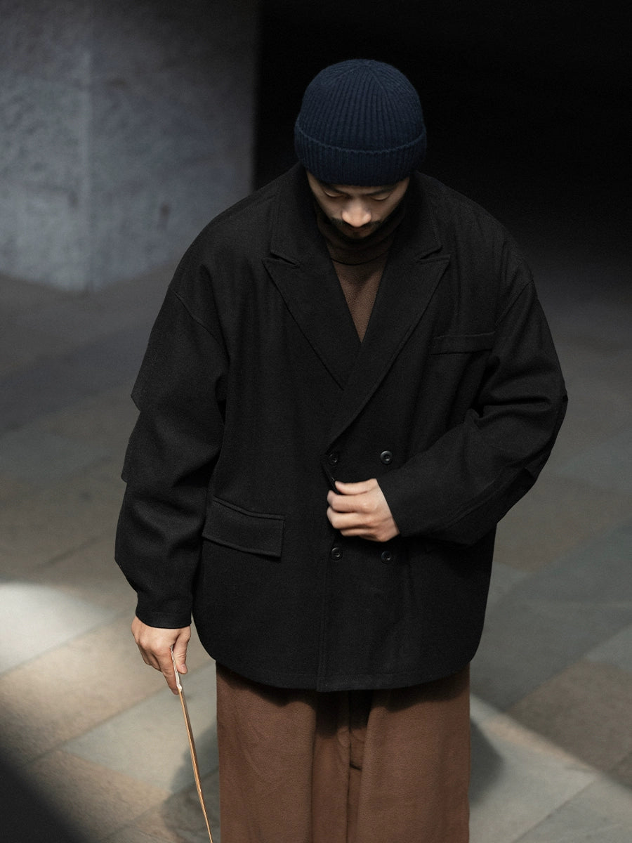 NOEARS Double-breasted Casual Ruffian Handsome Suit Coat