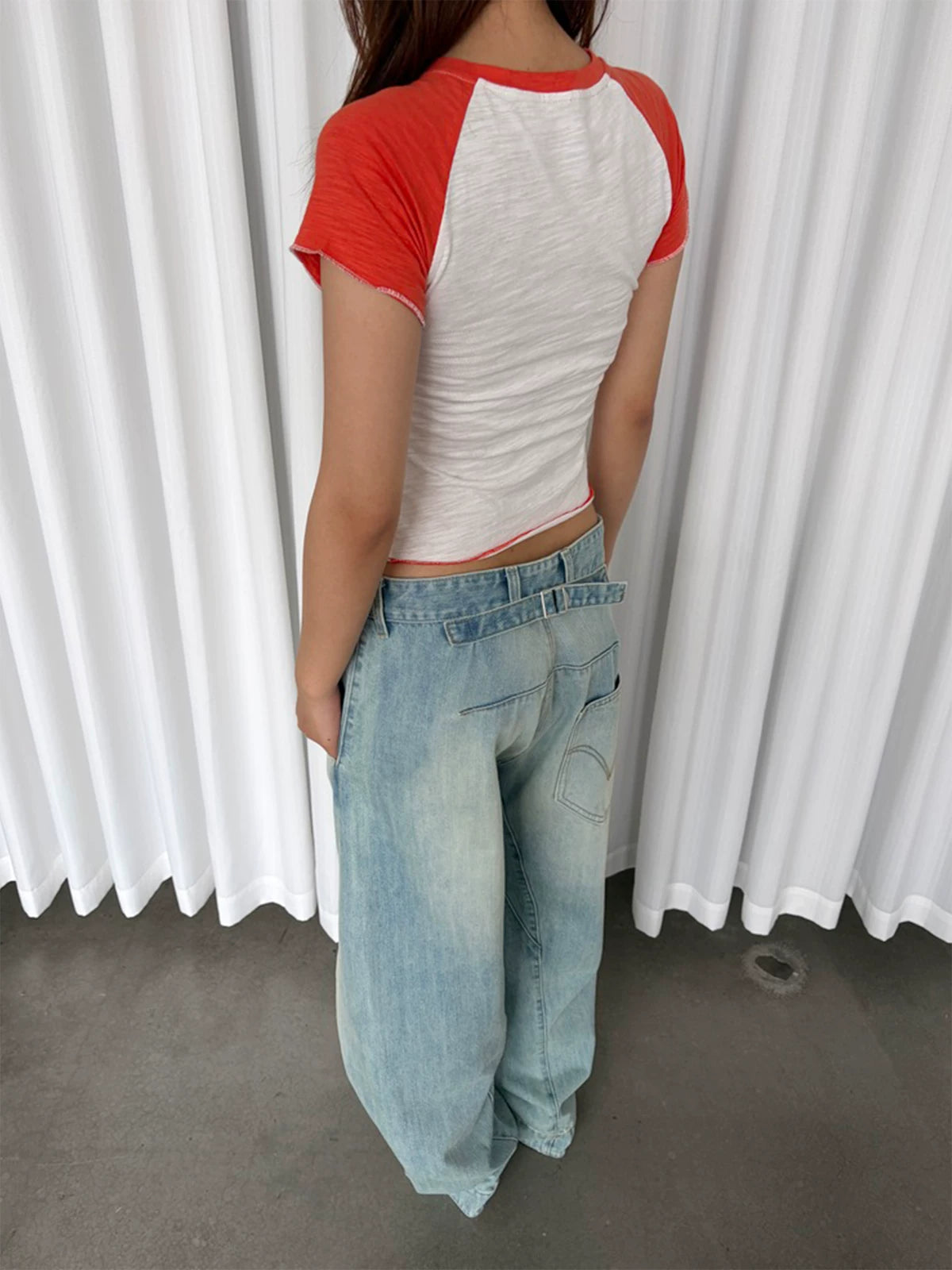 InsGale Slim Fit Rough Sleeve Tee