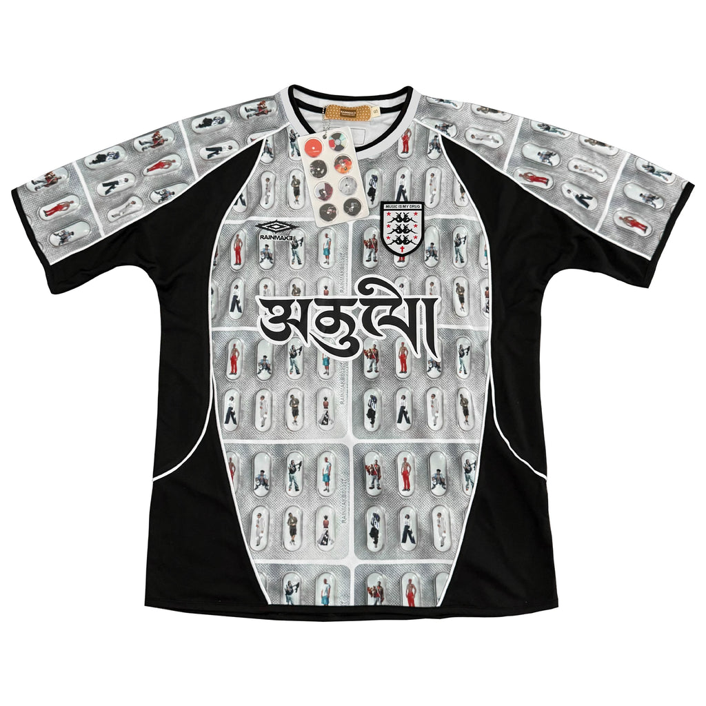 RAINMAKE Vintage Tablet Print Loose Tee