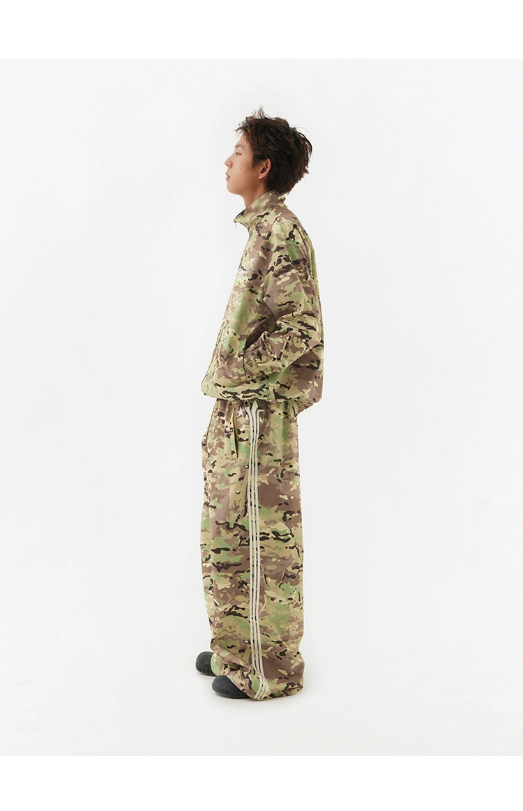 CryingCenter Camouflage Star Sports Suit