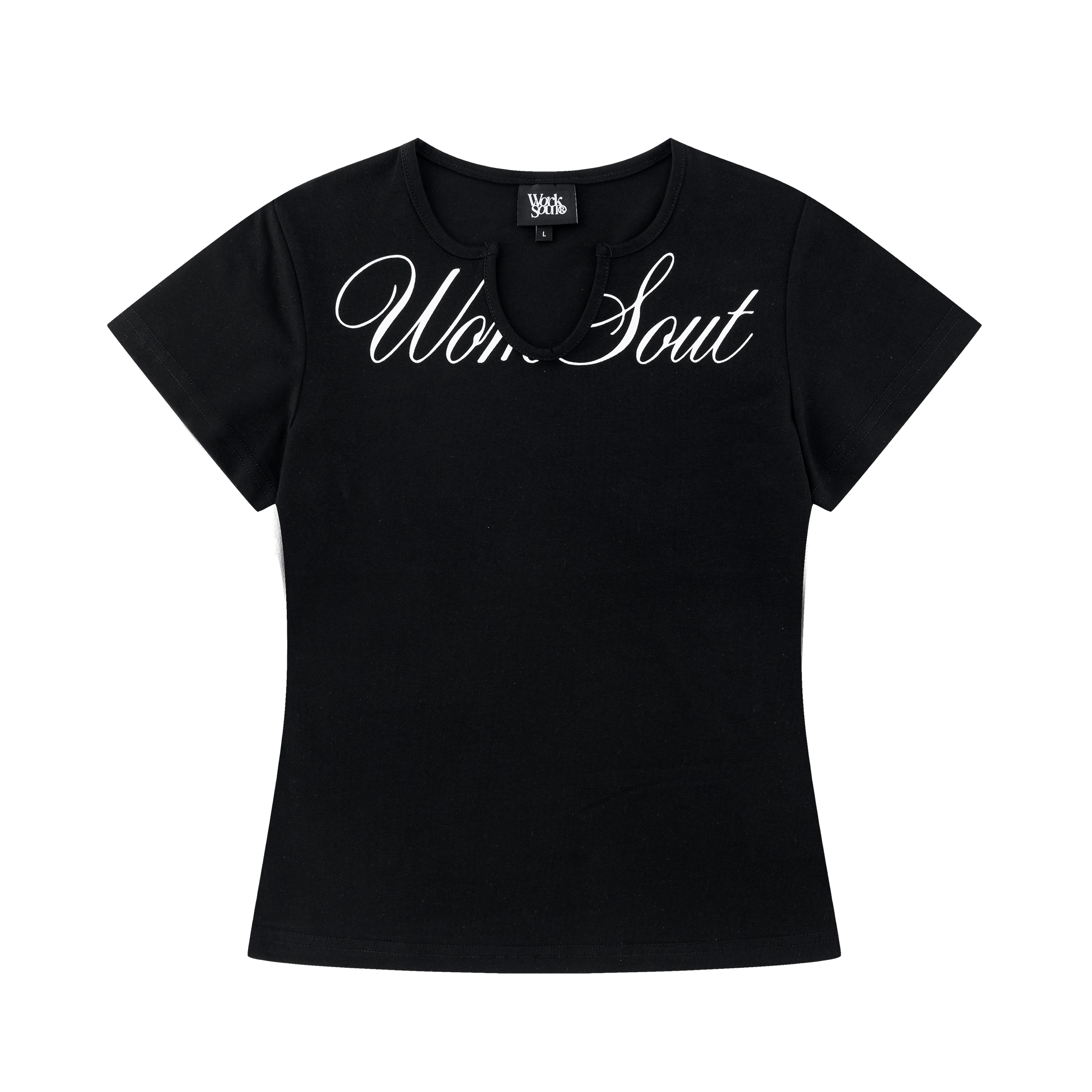 NICEBAD Slim Fit V Collar Body Printed Tee