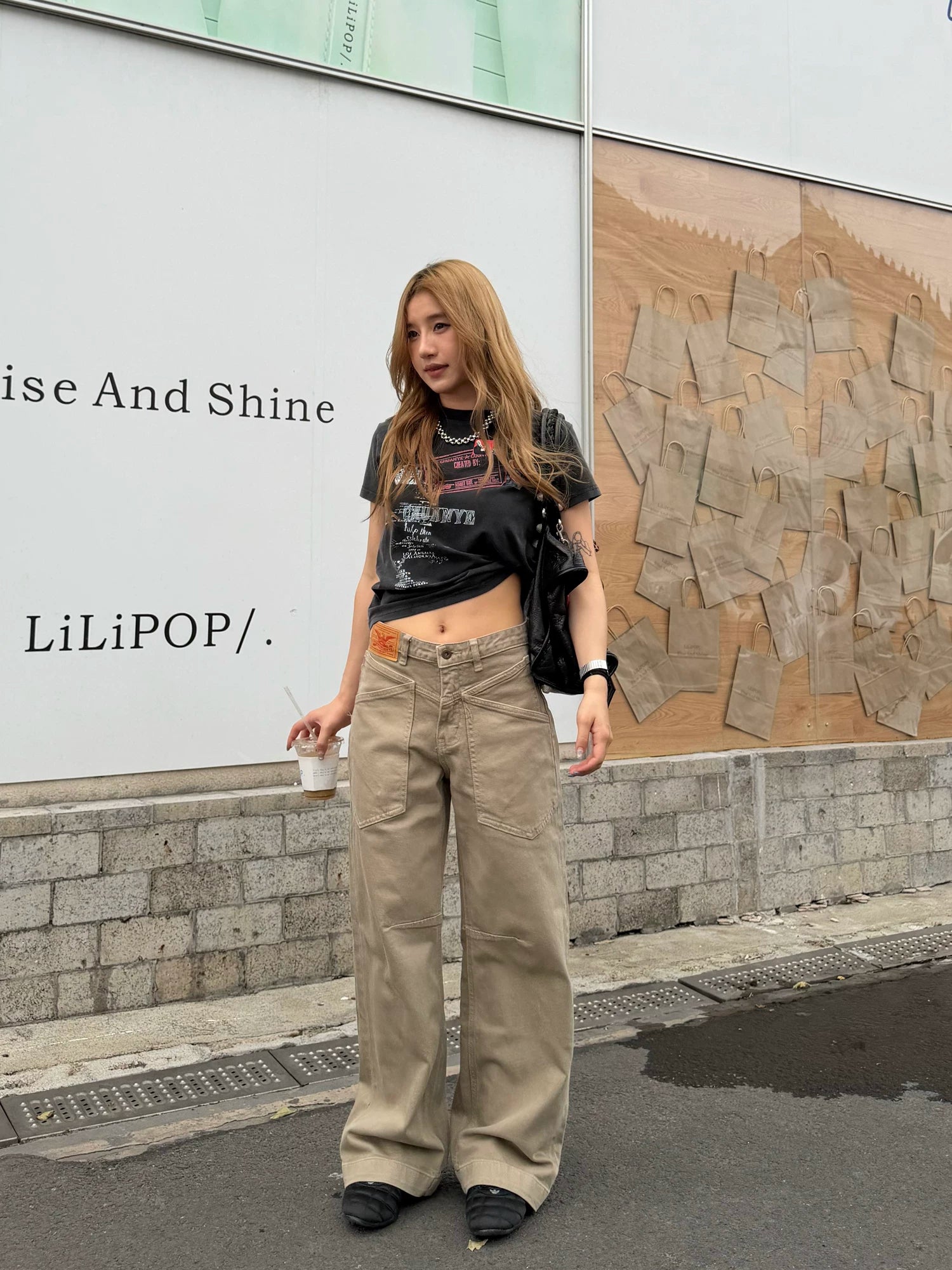 CCYE Straight Old Wide-leg Cargo Pants