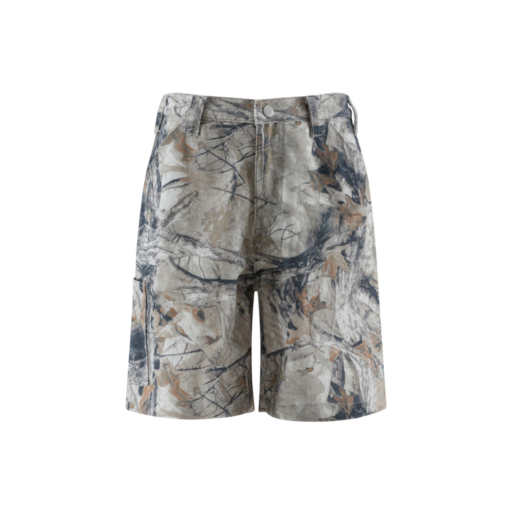 LIBERAFIT Camouflage, Wash Damage, Tooling Shorts