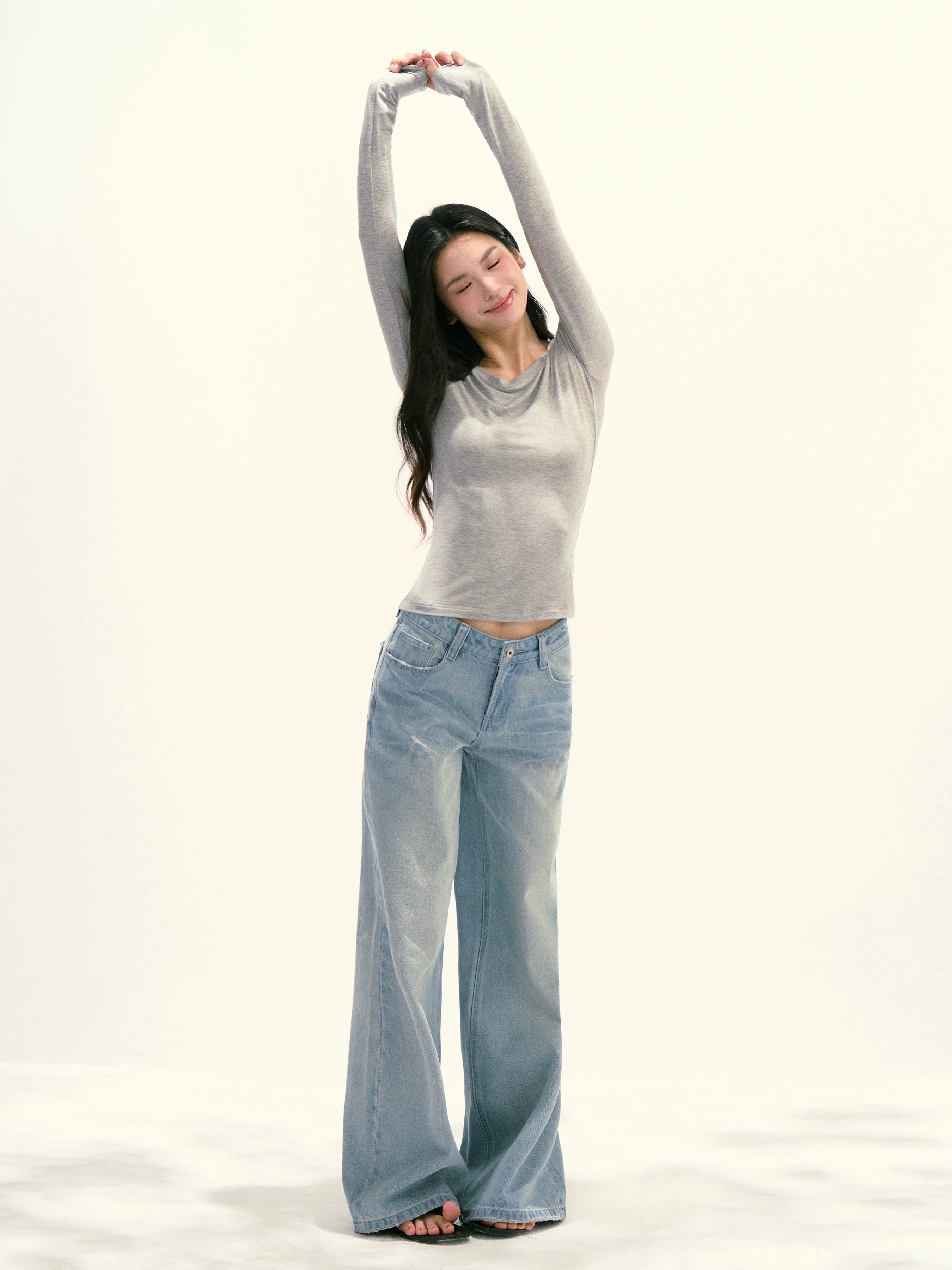 Ariseism Casual Versatile Slim Long Sleeve