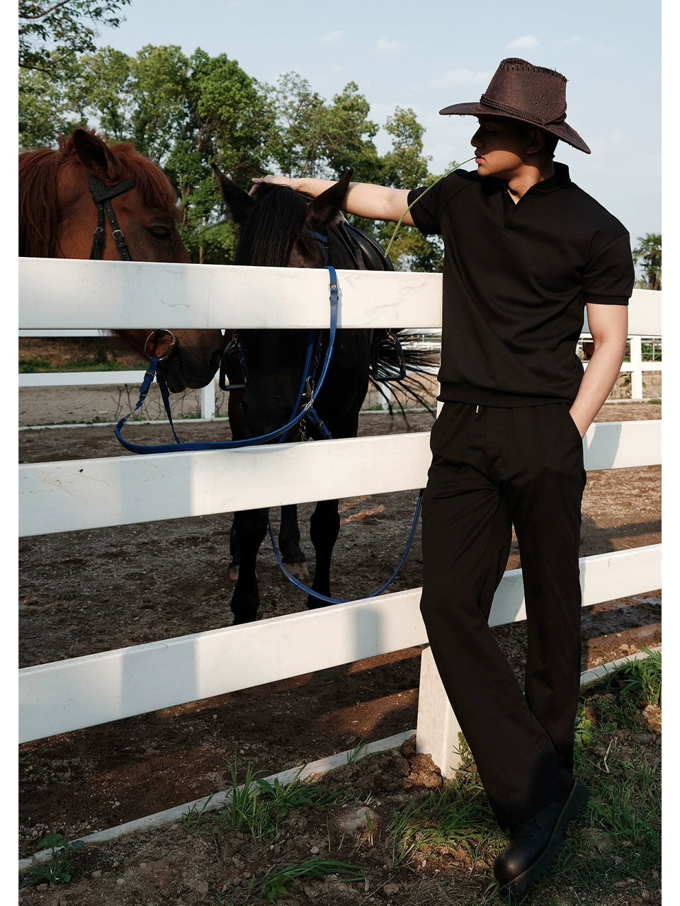 GTAL Cool Breathable Sports Drawstring Straight Sweatpants