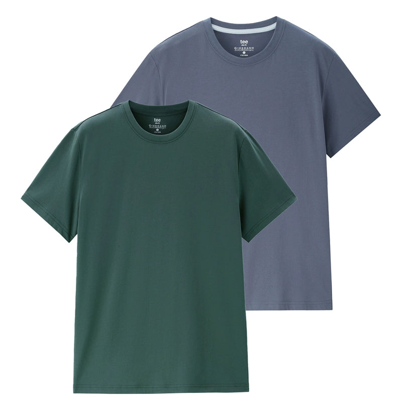 Giordano Knitted Cotton Round Neck Tee