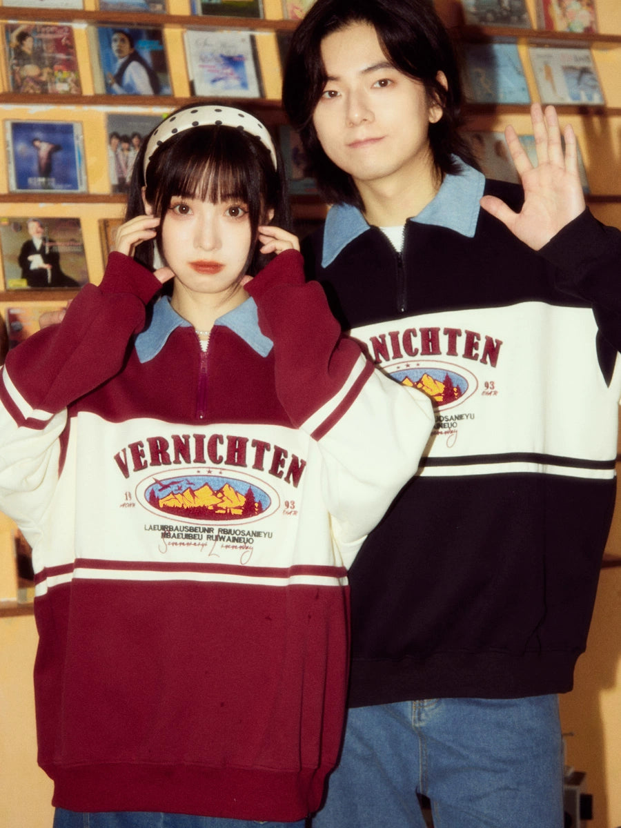 ALOHA Vintage Hong Kong Style POLO Sweater