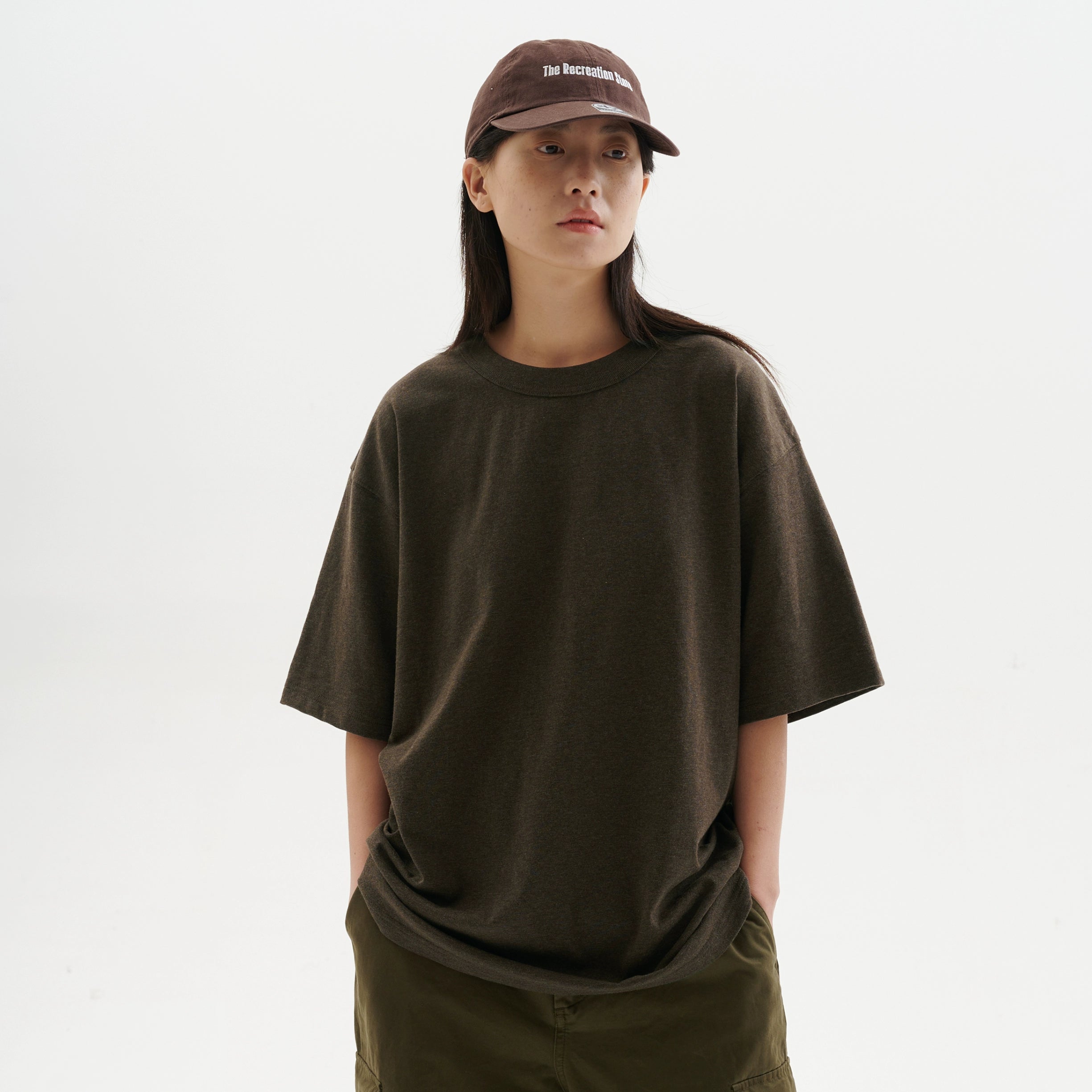 BUTTBILL custom-woven flower yarn fabric washed Japanese Tee