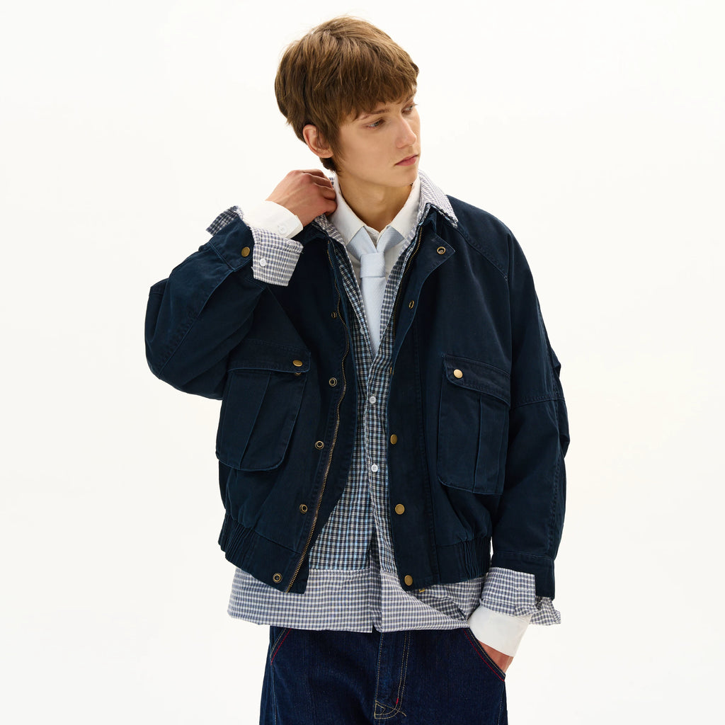MADWITCH Vintage Distressed Deconstructed Tooling Jacket