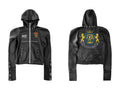 DETW Badge Stitched Rivet Hooded Jacket