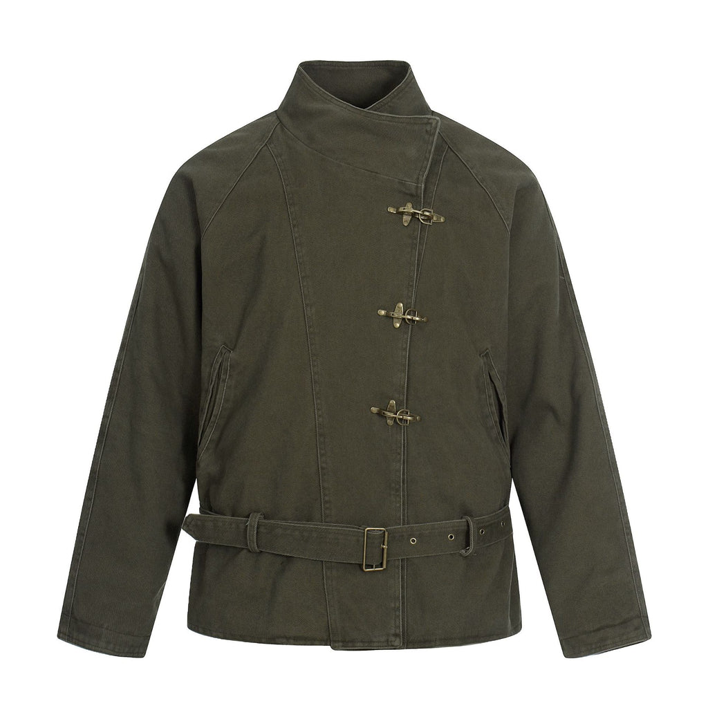 11KN buckle strap retro coat