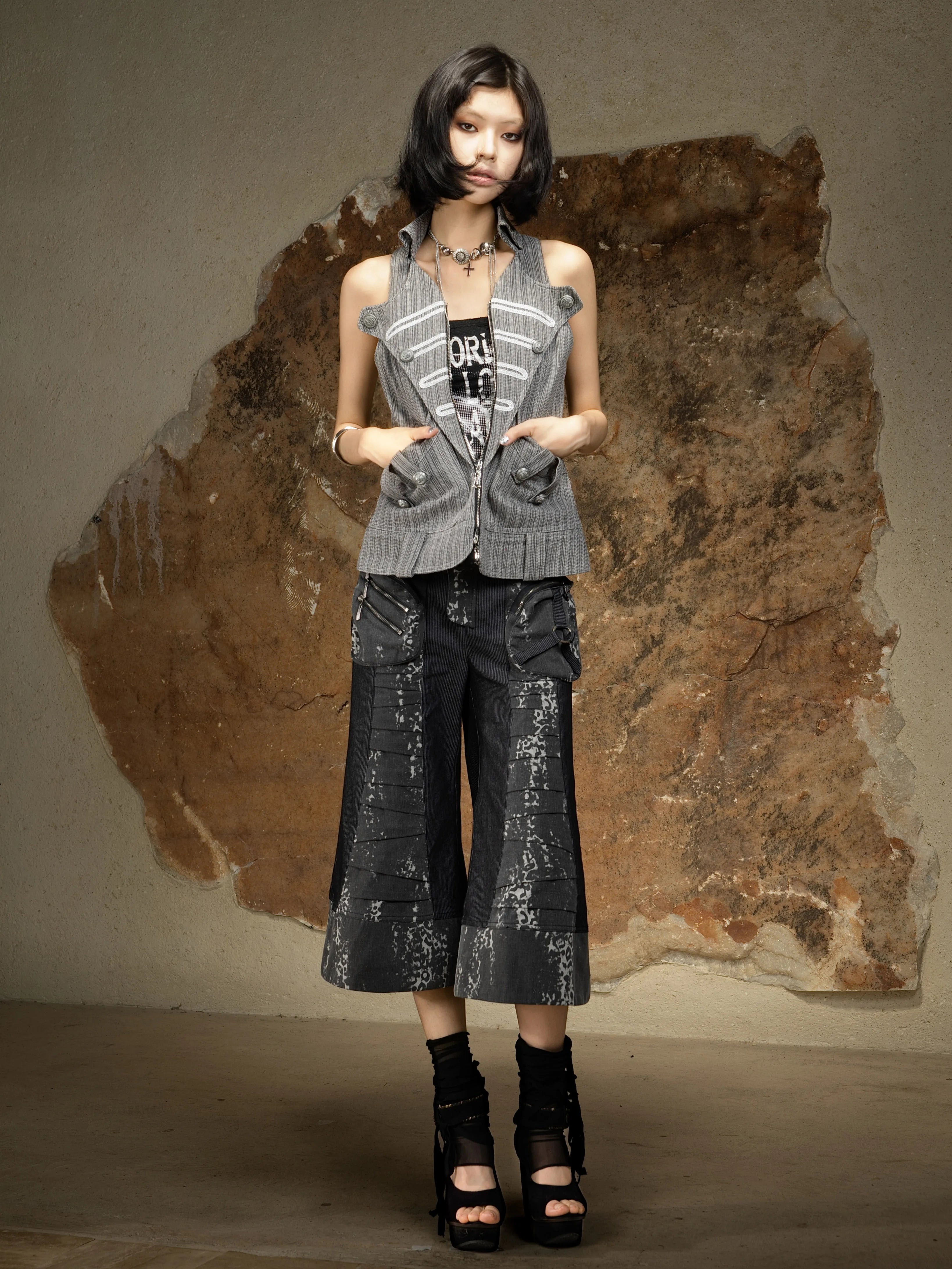ARIADNAw Casual Spicy Nine-point Pants