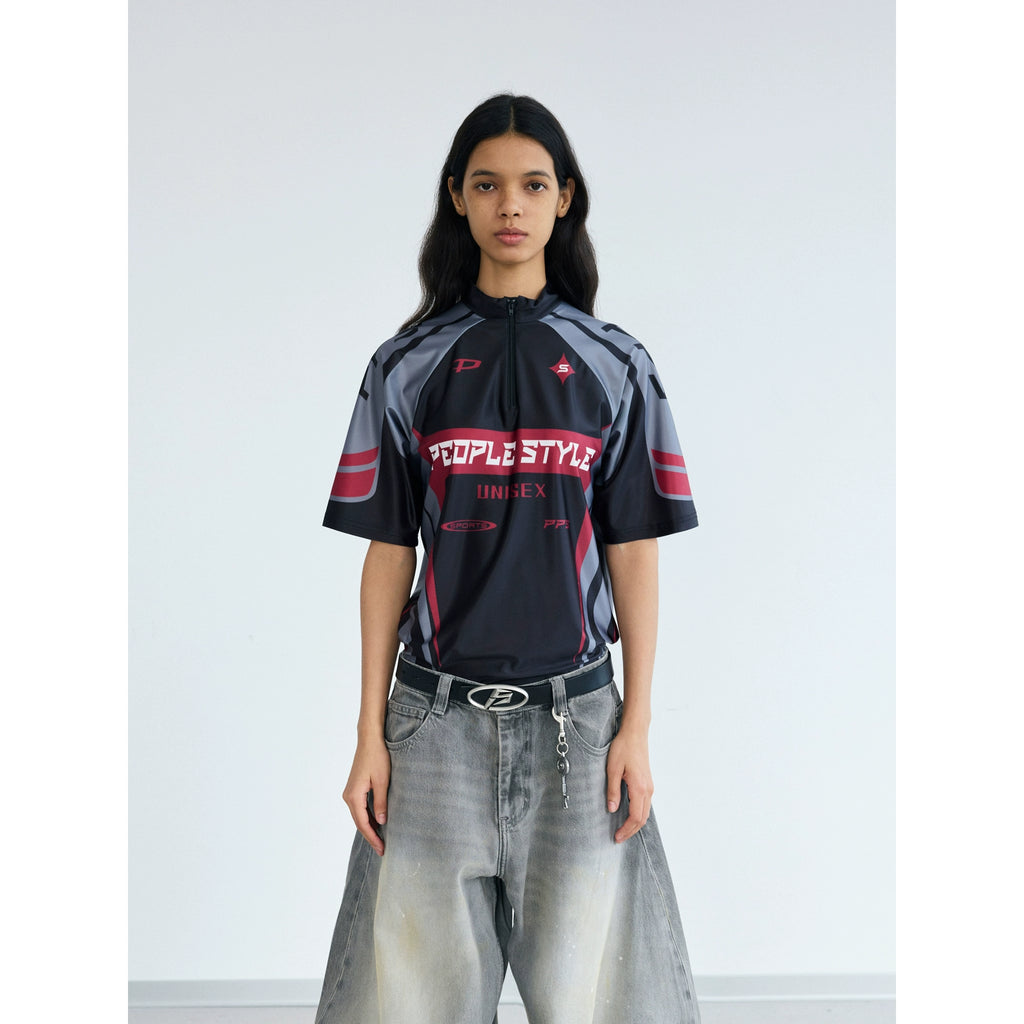 PEOPLESTYLE Cycling Suit Element Contrasting Color Tee