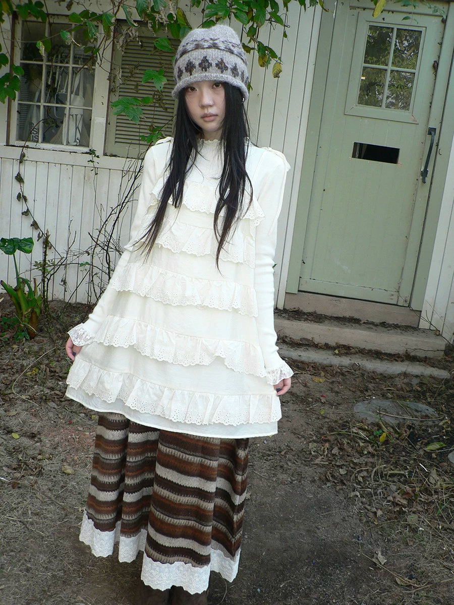 Ang: Project Vintage Lace Stitching Suspender Dress