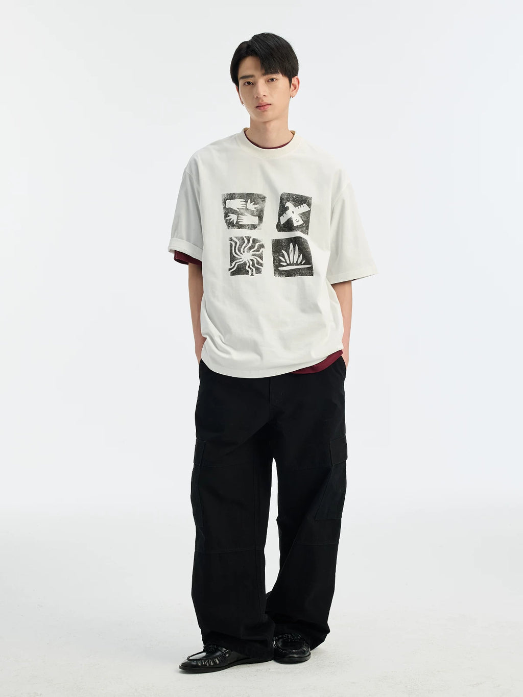 BUTTBILL Cool Loose Casual Tee