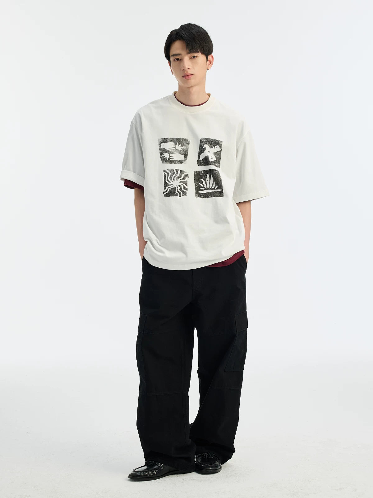BUTTBILL Cool Loose Casual Tee