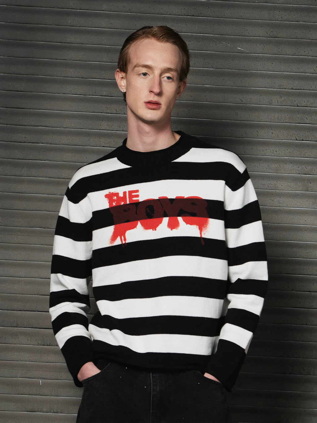WHOOSIS Striped Warm Casual Sweater
