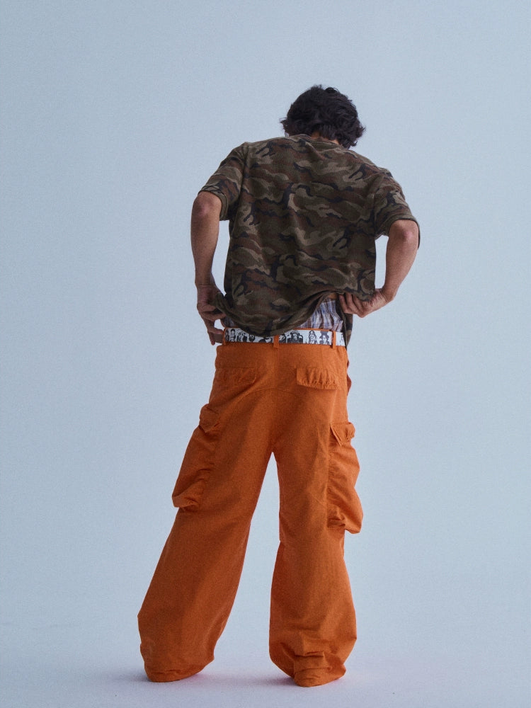 LIBERAFIT Camouflage Waffle Crew Neck Tee