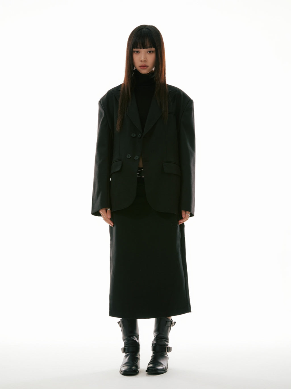 FUNKYFUN Silhouette Casual Blazer