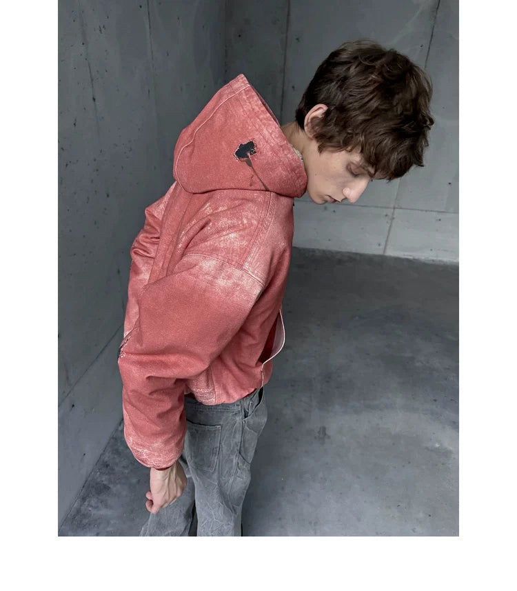 NONRADICAL 3D Printed Bead Sail Hooded Fleece Jacket