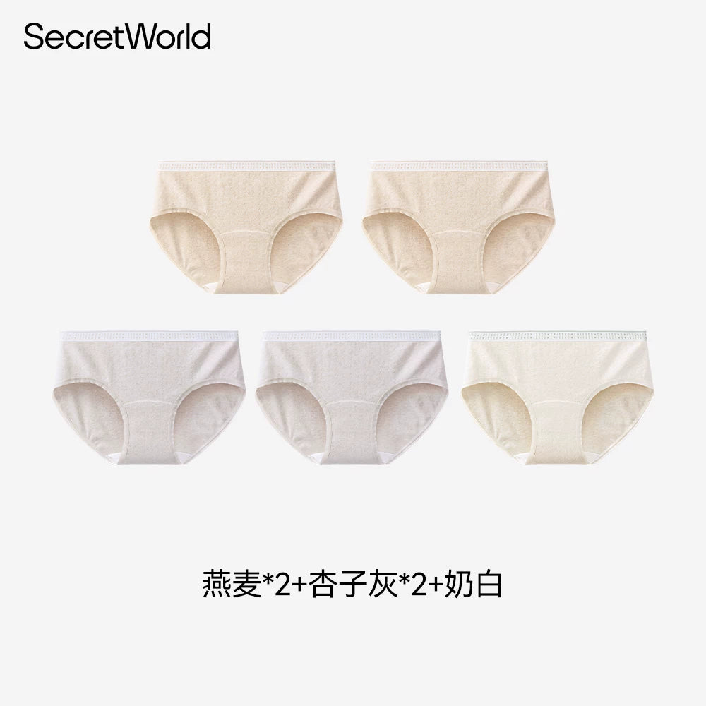 SecretWorld Mid-waist Breathable Briefs